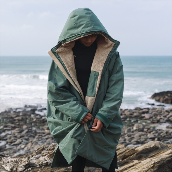 2026 Gul Revorobe Long Sleeve Changing Robe AC0135-C6 - Green / Taupe